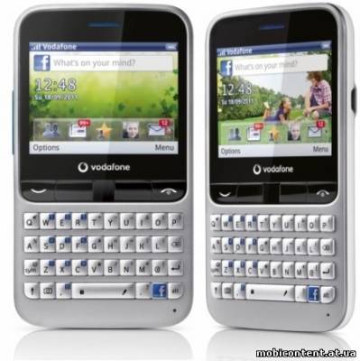 Недорогой телефон Vodafone 555 Blue для Facebook